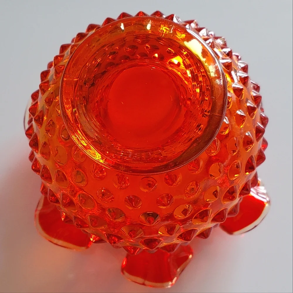 Fenton Amberina 4 1/4" Double Crimp Vase - Picture 8 of 12